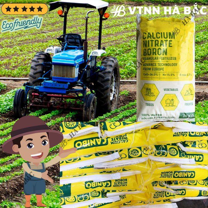 Phân Canxi Bo Nitrat Nauy Túi 1kg (bán lẻ) - Giúp Lớn Củ, Phì Trái, Kháng Bệnh, Chống Sượng Trái - Phân Bón Dành Cho Cây