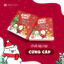Hộp quà Giáng Sinh Noel nắp đậy