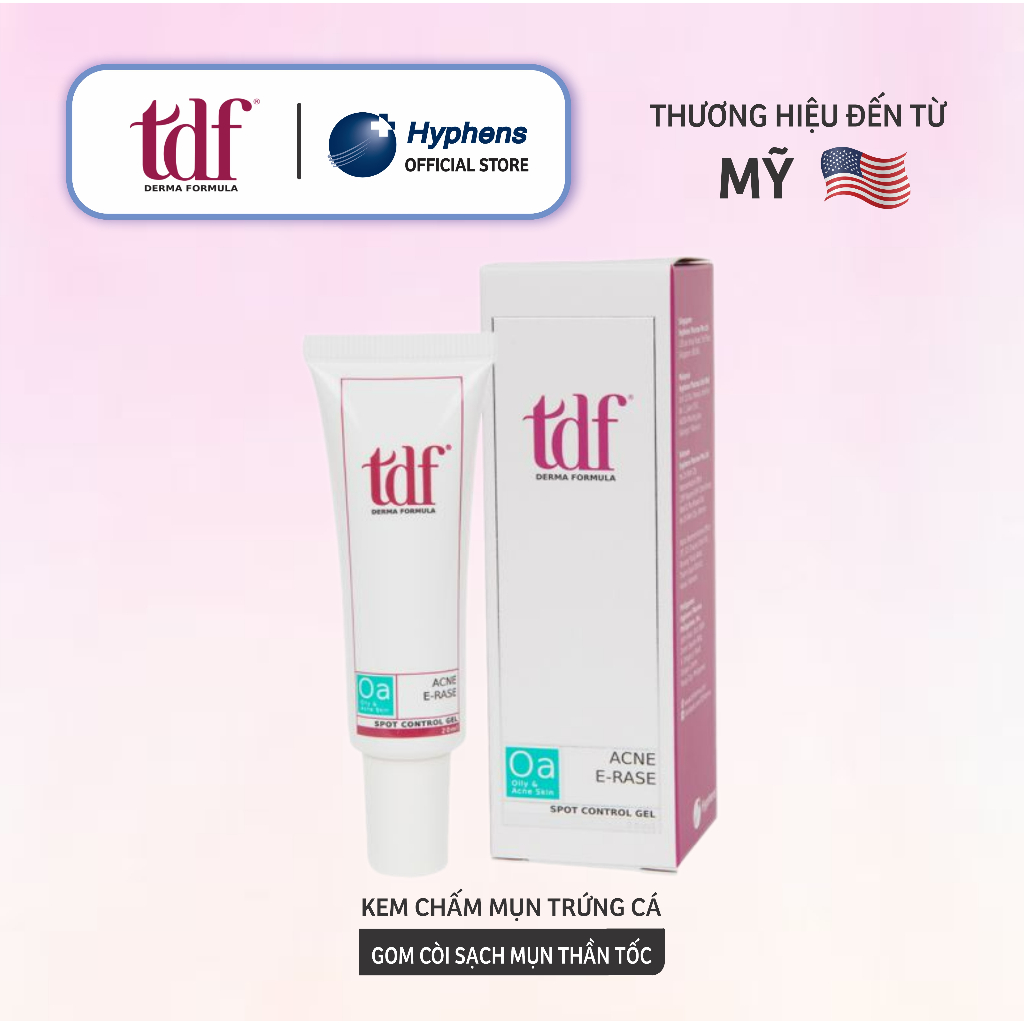 Kem Chấm mụn trứng cá TDF ACNE E-RASE gom còi, làm già còi, sạch mụn ...
