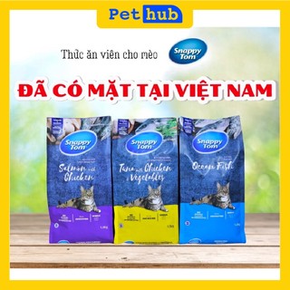 (NGUYÊN SEAL) Thức Ăn Cho Mèo Hạt Snappy Tom Mix Cá Sấy gói 1.5kg cho Mèo Trưởng Thành