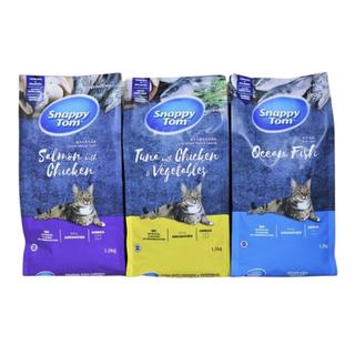 (NGUYÊN SEAL) Thức Ăn Cho Mèo Hạt Snappy Tom Mix Cá Sấy gói 1.5kg cho Mèo Trưởng Thành