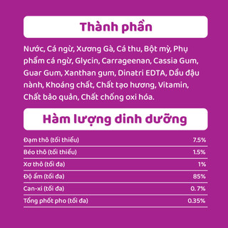Pate Whiskas Thức ăn cho mèo dạng xốt gói 80g cho mèo trên 1 tuổi