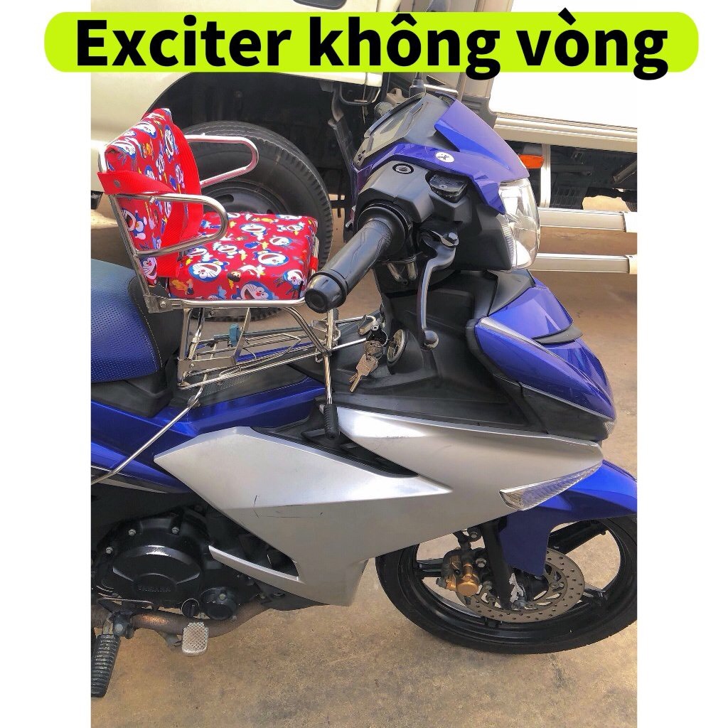 [ SỐ GẬP EX ] GHẾ SỐ GẬP INOX DÀNH CHO XE EXCITER – TIỆN LỢI, BỀN ĐẸP