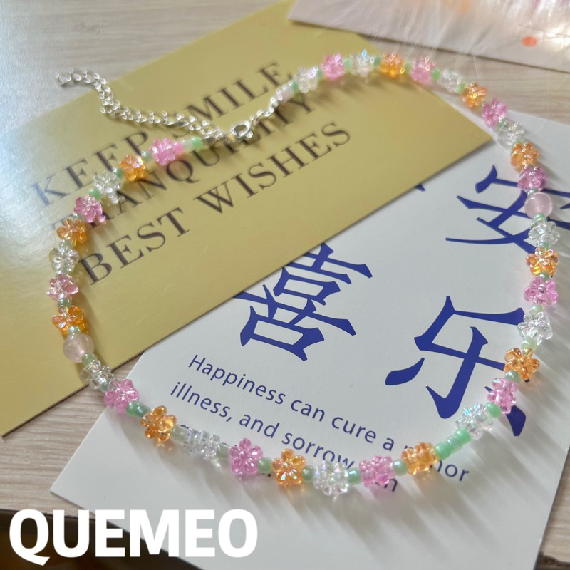 [Sỉ]Vòng cổ Đá Thô Tự Nhiên Mix HOLO COLORS QUEMEO Màu sắc siêu yêu cho nàng cá tính
