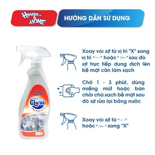 Combo 2 Chai Tẩy Cặn Canxi Clara 500ml TCCX001 Làm Sạch Sâu Công Nghệ Mới Hiệu Quả Nhanh An Toàn Cho Thiết Bị Nhà Tắm
