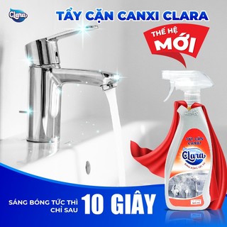 Combo 2 Chai Tẩy Cặn Canxi Clara 500ml TCCX001 Làm Sạch Sâu Công Nghệ Mới Hiệu Quả Nhanh An Toàn Cho Thiết Bị Nhà Tắm