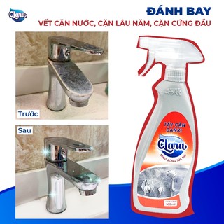 Combo 2 Chai Tẩy Cặn Canxi Clara 500ml TCCX001 Làm Sạch Sâu Công Nghệ Mới Hiệu Quả Nhanh An Toàn Cho Thiết Bị Nhà Tắm