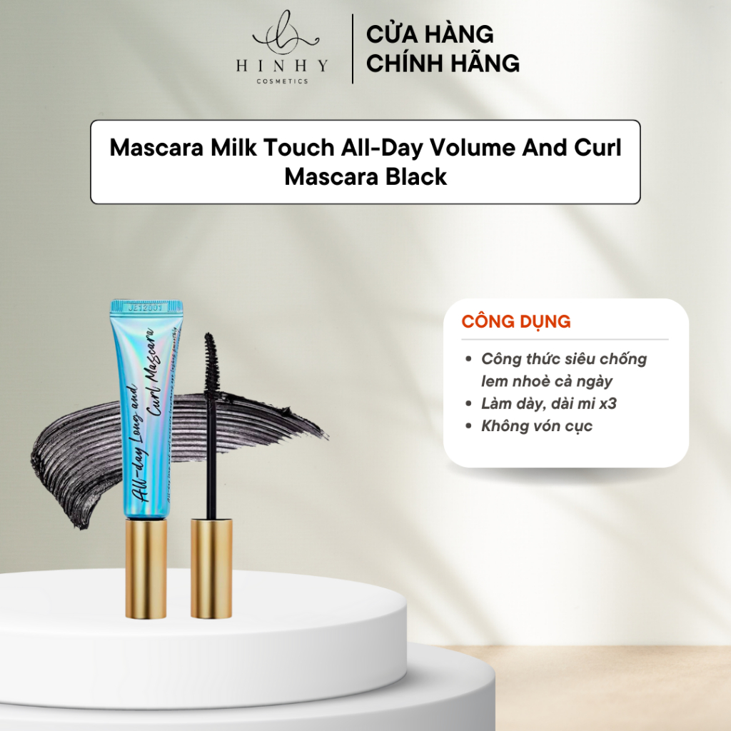 Mascara Milk Touch AllDay Volume And Curl Mascara Black Shopee Việt Nam