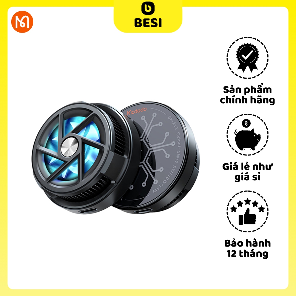 Tản Nhiệt Nam Châm và Sạc Không Dây Hỗ Trợ Chơi Game Mcdodo
