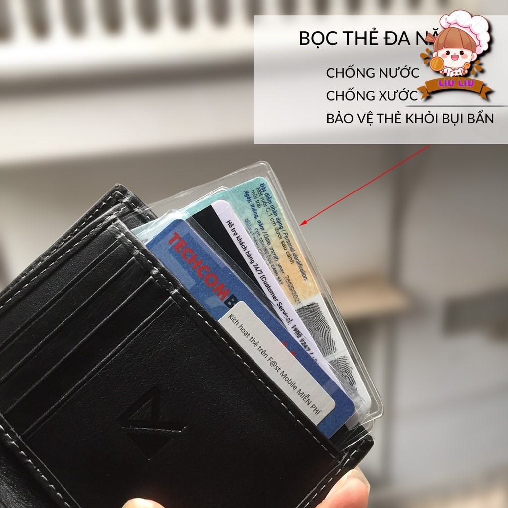 Combo Vỏ bọc căn cước công dân CCCD - ATM  bảo vệ thẻ, chống xước,...