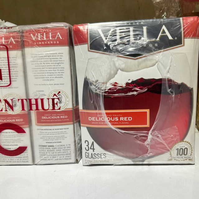 [9% Mỹ] Vang ngọt PETER VELLA Delicious Red, 5000ML (5 Lít) | Shopee ...