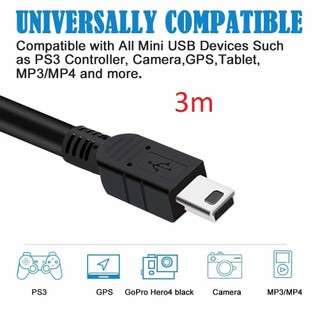 Dây Cáp Mini usb 0.5m / 0.8m / 1.5m / 2m / 3m..Dùng Loa Bluethooth, Máy Mp3, Sạc camera máy ảnh