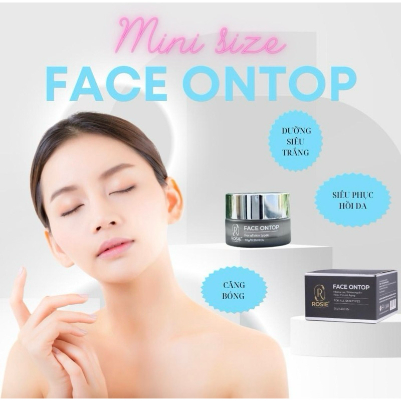 KEM FACE ONTOP 10gr DƯỠNG ẨM, CĂNG BÓNG, SIÊU TRẮNG NGÀY-ĐÊM