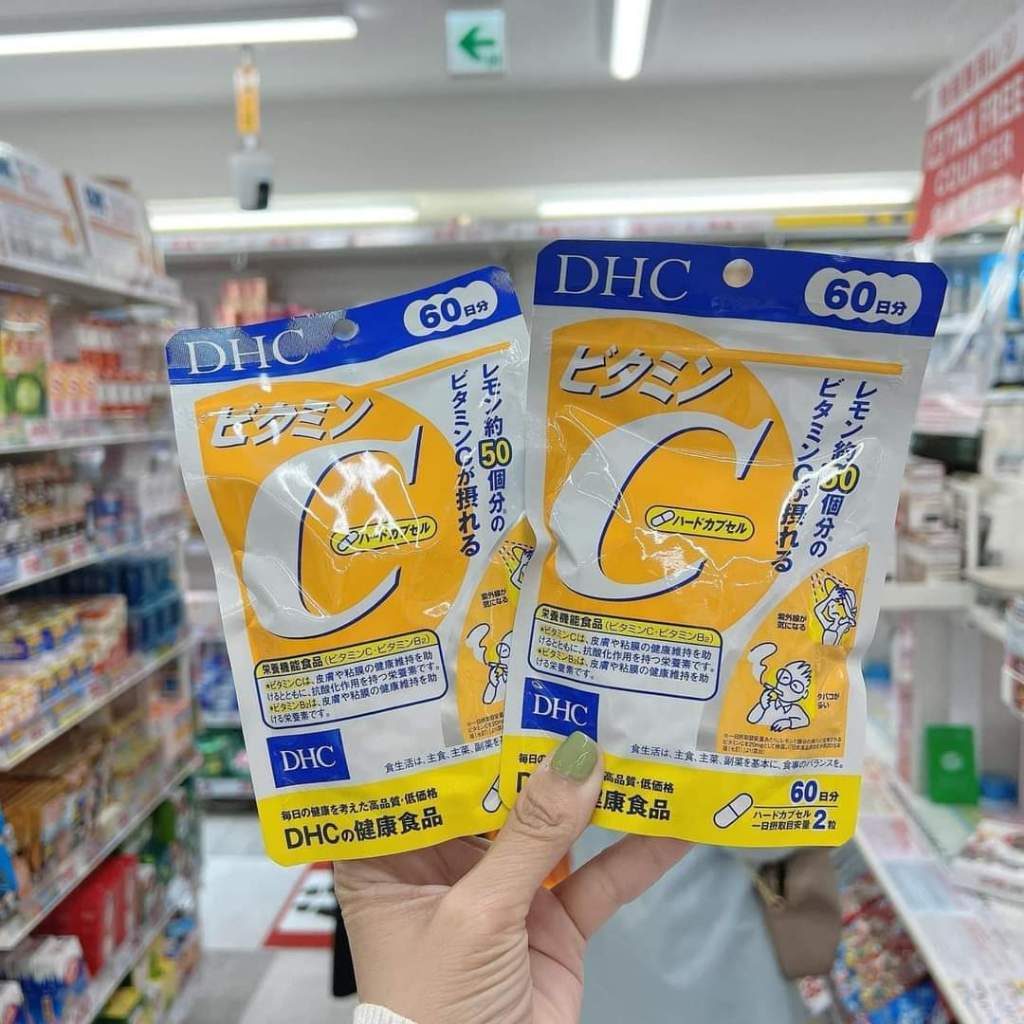 Viên Uống Vitamin C DHC Nhật Bản 120 viên 60 ngày [CHÍNH HÃNG] giúp sáng da, mờ thâm