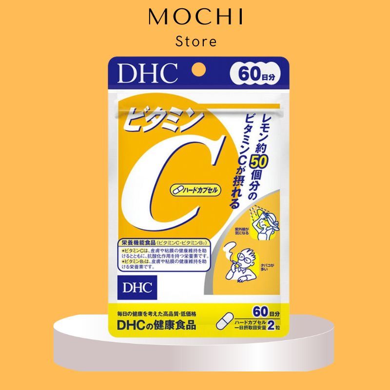 Viên Uống Vitamin C DHC Nhật Bản 120 viên 60 ngày [CHÍNH HÃNG] giúp sáng da, mờ thâm