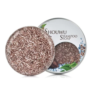 Xà Phòng Thảo Dược Phủ Bạc Shouwu Từ Tinh Chất Thực Vật Nguyên Chất Đen Tóc Tự Nhiên Cải Thiện Tóc Bạc
