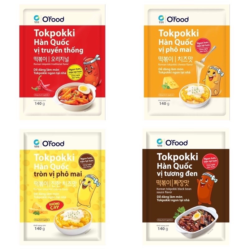 Bánh Gạo Tokpokki O'Food Gói 140G (Đủ Vị) | Shopee Việt Nam