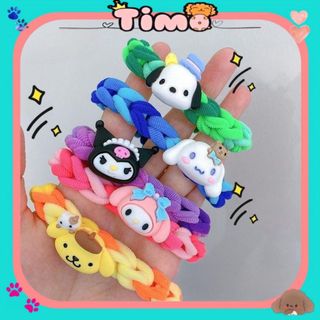 Vòng Tay Đôi Dây Bện Handmade Kiêm Dây Buộc Tóc Lắc Cặp Nhóm Nam Nữ Bạn Thân Dễ Thương Timo BT05