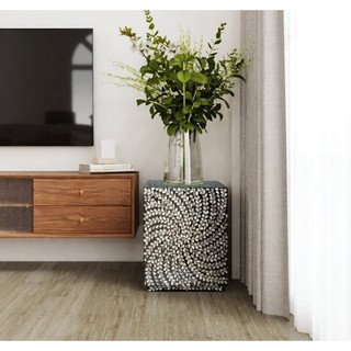 Đôn khảm trai Sơn mài cao cấp D36H50