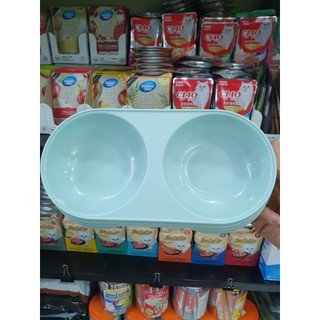 Bát nhựa đôi mỏng đựng thức ăn cho chó mèo