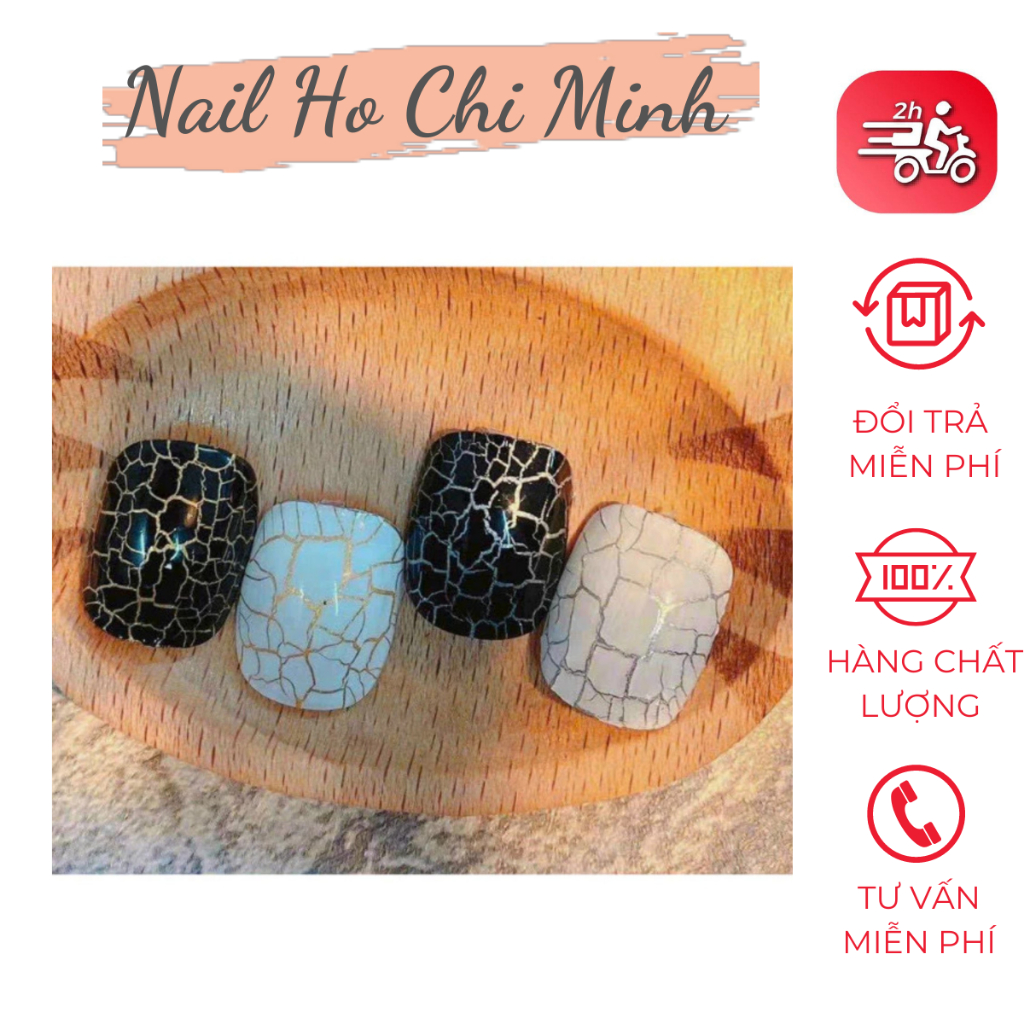[HCM] Sơn get nứt chính hãng Vendeeni có 2 màu đen và trắng chai 15ml