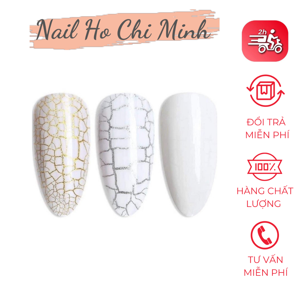 [HCM] Sơn get nứt chính hãng Vendeeni có 2 màu đen và trắng chai 15ml