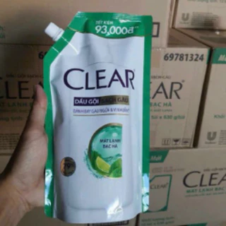 ( giá sỉ ) Dầu Gội Đầu Clear Bạc Hà Túi 630g/ chai 630gr