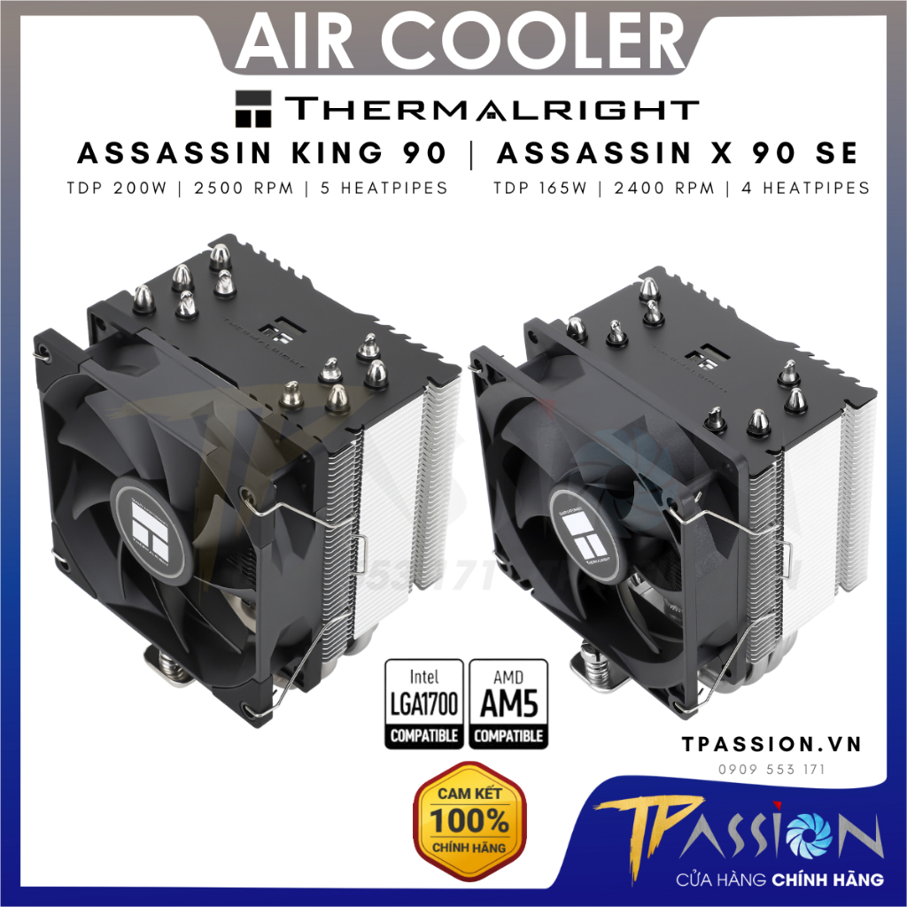 Thermalright Assassin King 120 SE White ARGB - CPU Air Cooler - Hoàng Phương