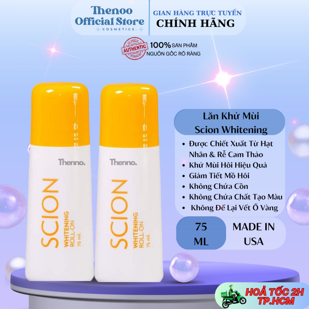 Lăn Khử Mùi Nữ Scion Whitening Roll On 75ml