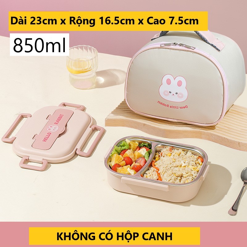 Hộp cơm giữ nhiệt Hello Rabbit đựng cơm văn phòng, hộp đựng cơm trưa ...