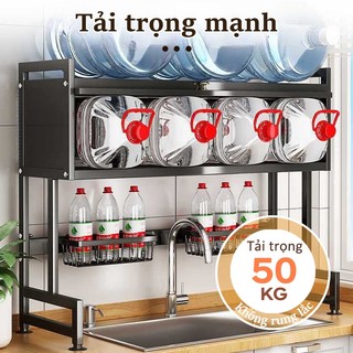 Gslife Kệ Để Chén Đĩa-Kệ Tủ Nhà Bếp Có Nắp Đậy Thông Minh Trên Bồn Rửa Bát 2 Tầng