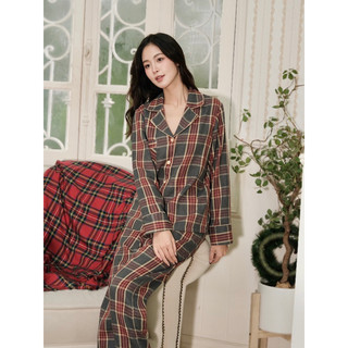 𝗛𝗮̀𝗻𝗴 𝗰𝗵𝗶́𝗻𝗵 𝗵𝗮̃𝗻𝗴 Set đồ ngủ pyjama thô dạ lót bông style Giáng Sinh form rộng- O.N WORKSHOP