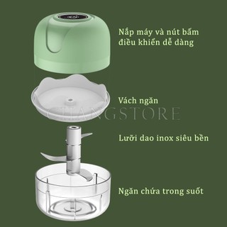 Máy Xay Mini Tỏi Ớt Cầm Tay 250ml Siêu Tiện Lợi Mẫu Mới