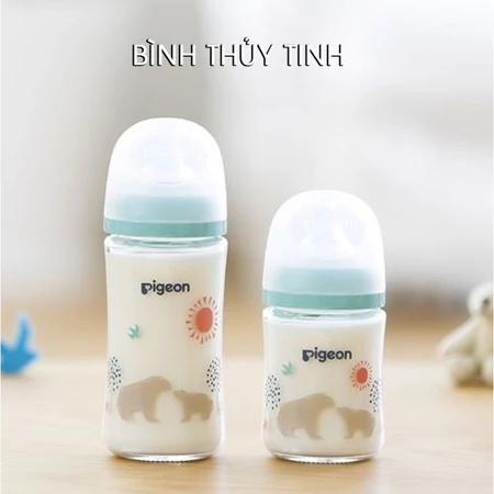 Bình Sữa Pigoen Thuỷ Tinh Nội Địa Nhật Thế Hệ 3