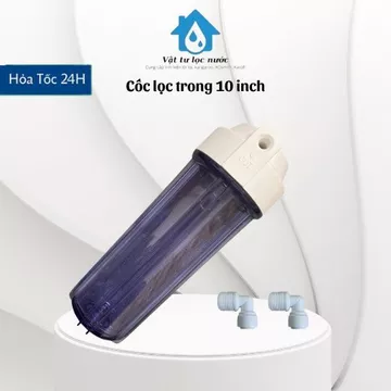 Cốc lọc 10 inch ren 21 💥 CHÍNH HÃNG 💥 cốc lọc nước thô dùng cho máy lọc nước, hàng cao cấp