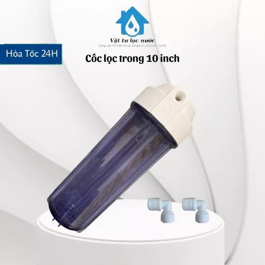 Cốc lọc 10 inch ren 21 💥 CHÍNH HÃNG 💥 cốc lọc nước thô dùng cho máy lọc nước, hàng cao cấp
