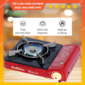 Bếp ga mini Namilux 2S 2021AS / PL2021BS - Chống cháy nổ - Toàn thân bằng inox