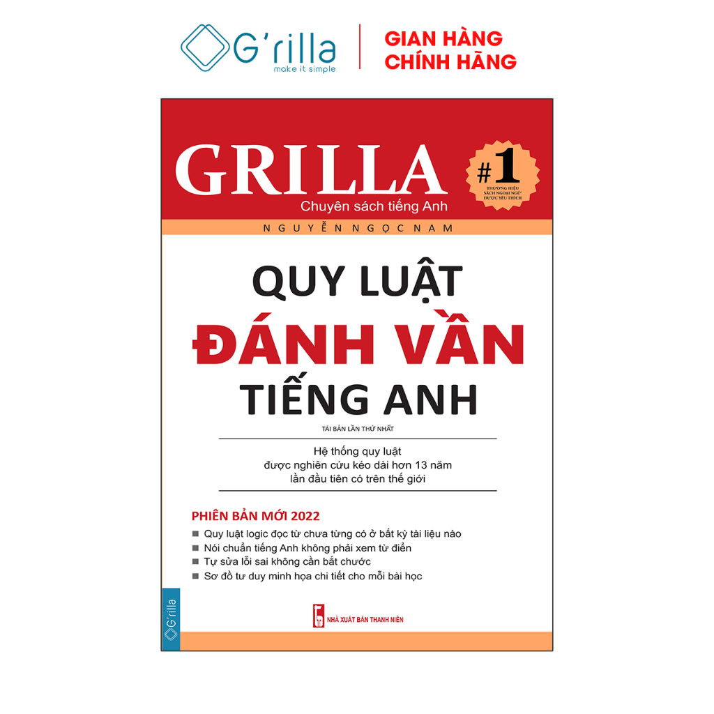 Ảnh Sách - Quy luật đánh vần tiếng Anh GRILLA, kèm app học miễn phí 1