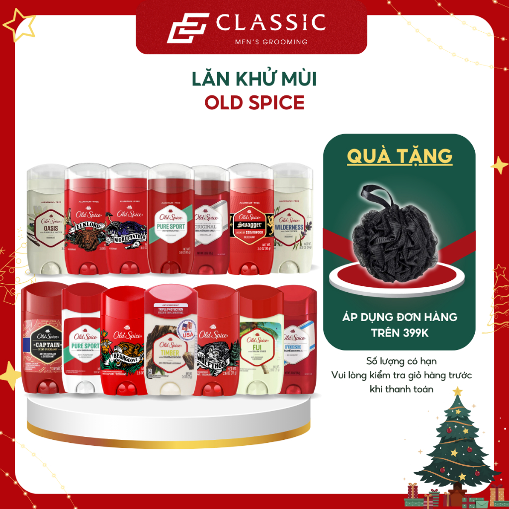 Lăn khử mùi Old Spice Chính hãng Mỹ