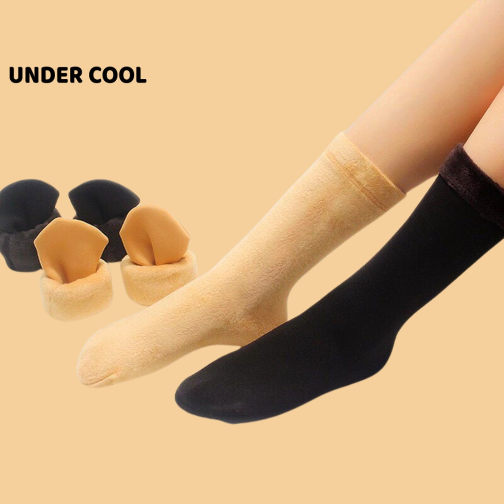 Tất lót lông cổ cao ấm áp giữ nhiệt UNDERCOOL, siêu giữ nhiệt tránh rét đại hàn TC03