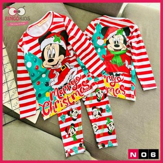 Set tay dài quần dài bé gái chất thun lạnh mềm mịn mát loại 1 in 3 D cho bé gái từ 9 đến 23kg