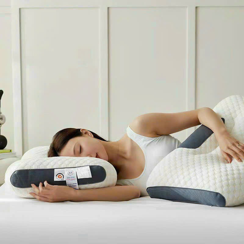 Gối Công Thái Học Ruột Bông Gòn Kháng Khuẩn An Như Bedding