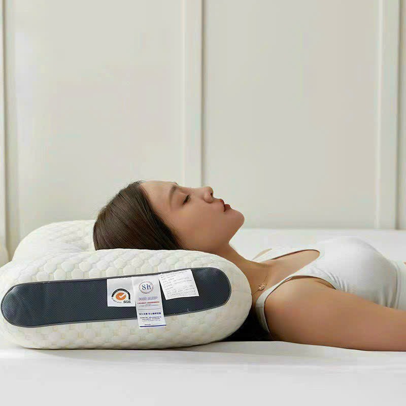 Gối Công Thái Học Ruột Bông Gòn Kháng Khuẩn An Như Bedding