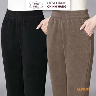 Quần Dáng Dài Gân Tăm Ống Rộng Mặc Nhà Đi Chơi Thoải Mái QN22 P2HNEW