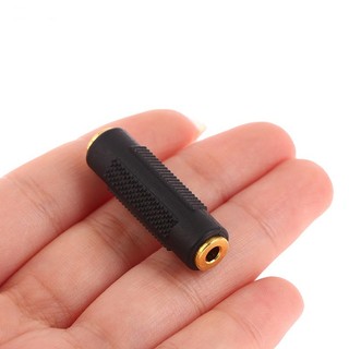 Jack nối 2 đầu 3.5 mm audio 2 đầu cái màu vàng