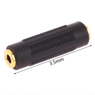 Jack nối 2 đầu 3.5 mm audio 2 đầu cái màu vàng