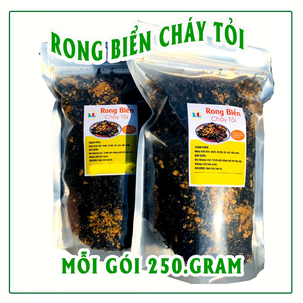 [ 500.Gram ] Rong Biển Ăn Liền - Rong Biển Sấy Tỏi Mè Loại Ngon ...