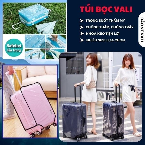 ÁO TRÙM VALI VỎ BỌC VALI SIZE 20-22-24-26-28-29-30
