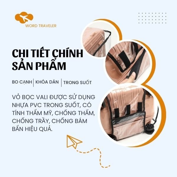 ÁO TRÙM VALI VỎ BỌC VALI SIZE 20-22-24-26-28-29-30