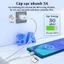 Cáp Sạc Nhanh 2M/3A Type-C Micro USB Cao Cấp Dây Bện Cho Xiaomi Mi Redmi Samsung Huawei